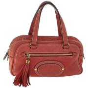 Pre-owned Leather handbags Loewe Pre-owned , Pink , Dames