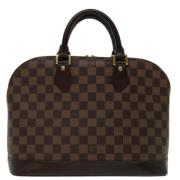 Pre-owned Canvas handbags Louis Vuitton Vintage , Brown , Dames