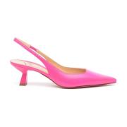 Fuchsia Leren Slingback Arabel Roberto Festa , Pink , Dames