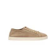 Taupe Nubuck Leren Sneakers Scarosso , Beige , Heren