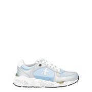 Mased Sneaker in Zilver en Blauw Premiata , Multicolor , Dames