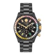 Nobile Lady Rainbow Chrono Horloge Philipp Plein , Multicolor , Dames