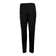 Pre-owned Wool bottoms Yves Saint Laurent Vintage , Black , Heren