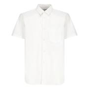 Witte Shirt met Kraag en Knopen Comme des Garçons , White , Heren