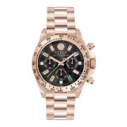 Nobile Lady Chrono Roségoud Zwart Armband Philipp Plein , Pink , Dames