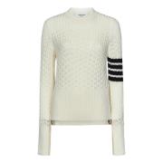 Witte Sweatshirt Ss24 Thom Browne , White , Dames