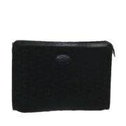 Pre-owned Canvas clutches Celine Vintage , Black , Dames