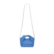 Hemelsblauw Lederen Twist Detail Tas JW Anderson , Blue , Dames