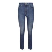 Hoge Taille Slim Fit Jeans Hand Picked , Blue , Dames