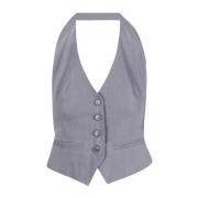 Stijlvolle Gilet Vest voor Vrouwen Jucca , Gray , Dames