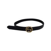 Pre-owned Leather belts Gucci Vintage , Black , Heren