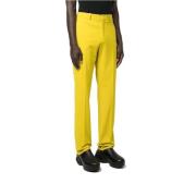 Gele Slim Fit Broek met Ritsen Botter , Yellow , Heren