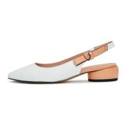 Luxe Leren Ballerina - Ivoor Cesare Gaspari , Beige , Dames