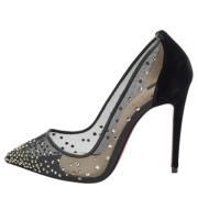 Pre-owned Mesh heels Christian Louboutin Pre-owned , Black , Dames