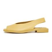 Luxe Platte Sandalen - Geel Cesare Gaspari , Yellow , Dames