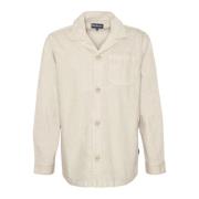 Linnen Overshirt met Reverskraag Barbour , Beige , Heren