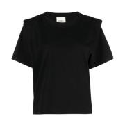 Zwarte Zelitos T-shirt met gewatteerde schouders Isabel Marant , Black...