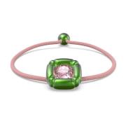 Dulcis Armband Groen-Roze Kristallen Swarovski , Multicolor , Dames