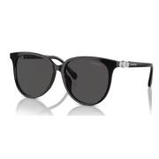 Black/Dark Grey Sunglasses Sk6023D Swarovski , Black , Dames