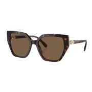 Dark Havana Sunglasses Swarovski , Brown , Dames