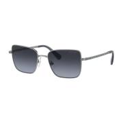 Gunmetal Sunglasses with Blu Shaded Lenses Swarovski , Multicolor , Da...