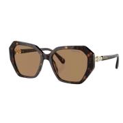 Chic Sunglasses in Dark Havana/Brown Swarovski , Brown , Dames