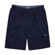 Casual Denim Shorts voor Mannen C.p. Company , Blue , Heren