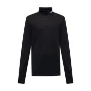 Turtleneck trui met logo Jil Sander , Black , Heren