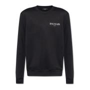 Sweatshirt met logo Balmain , Black , Heren