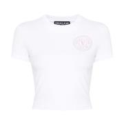 Witte T-shirts & Polos voor vrouwen Versace Jeans Couture , White , Da...