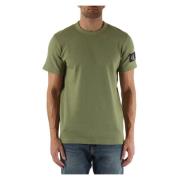 Geborduurd katoenen T-shirt Calvin Klein Jeans , Green , Heren
