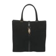 Pre-owned Canvas handbags Gucci Vintage , Black , Dames