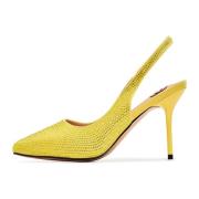 Gele Blokhak Sandalen Harper Cesare Gaspari , Yellow , Dames