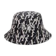 Omkeerbare Bucket Hat met Logo Borduurwerk Amiri , Black , Heren