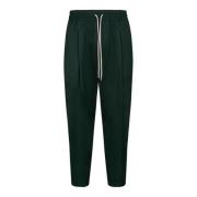 Bosgroene Korte Wollen Broek Drole de Monsieur , Green , Heren