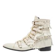 Pre-owned Leather boots Giuseppe Zanotti Pre-owned , Beige , Dames