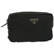 Pre-owned Canvas clutches Prada Vintage , Black , Dames