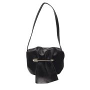 Pre-owned Leather shoulder-bags Moschino Pre-Owned , Black , Dames