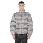 Monogram Puffer Jas Grijs Misbhv , Gray , Heren