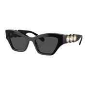 Zwart/Donkergrijs Zonnebril Sk6021 Swarovski , Black , Dames