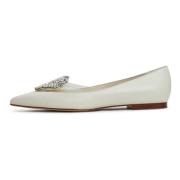 Elegant Flat Sole Ballerinas - Beige Cesare Gaspari , Beige , Dames