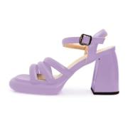 Lila Blokhak Sandalen Cesare Gaspari , Purple , Dames