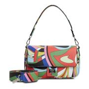 Kleurrijke Crossbody Tas Cesare Gaspari , Multicolor , Dames