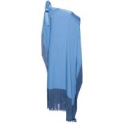 Fringed Kaftan Taller Marmo , Blue , Dames