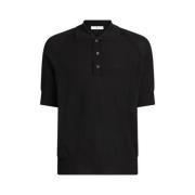 Zwarte Katoen Viscose Polo Shirt PT Torino , Black , Heren