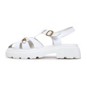 Klassieke Plateau Sandalen - Wit Cesare Gaspari , White , Dames