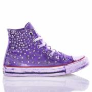 Handgemaakte Paarse Sneakers voor Vrouwen Converse , Purple , Dames