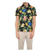 Roma Zwarte Polo Shirt Etro , Multicolor , Heren