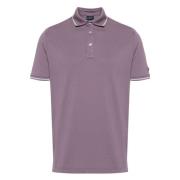 Katoenen Polo Shirt 3 Knopen Italië Paul & Shark , Purple , Heren