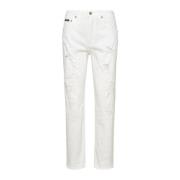 Stijlvolle witte katoenen Boyfriend jeans Dolce & Gabbana , White , Da...